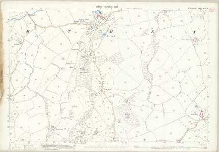Shropshire XLVII.4 (includes: Worthen) - 25 Inch Map
