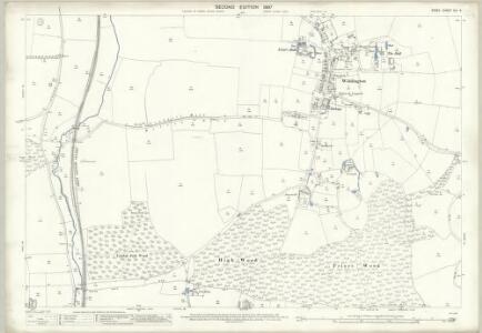 Essex (1st Ed/Rev 1862-96) XIV.5 (includes: Henham; Widdington) - 25 Inch Map