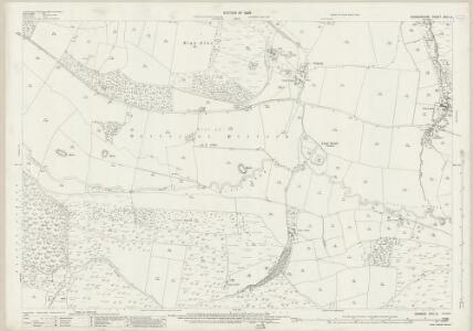 Radnorshire XVIII.9 (includes: Bleddfa; Litton and  Cascob; Pilleth; Whitton) - 25 Inch Map
