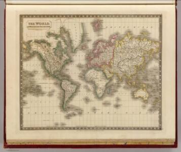 World, Mercator's projection.