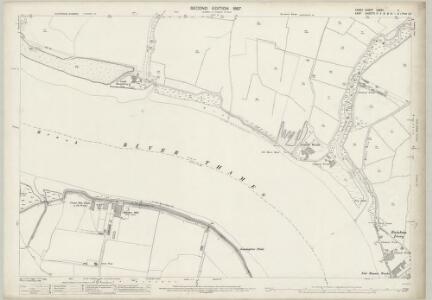 Essex (1st Ed/Rev 1862-96) LXXXII.3 (includes: Dagenham; Erith; Hornchurch) - 25 Inch Map