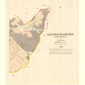 Krokersdorf (Krokowice) - m1333-1-002 - Kaiserpflichtexemplar der Landkarten des stabilen Katasters
