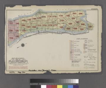 Outline and Index Map of Atlas of New York City.