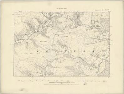 Montgomeryshire XI.SW - OS Six-Inch Map