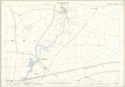 Gloucestershire XXVII.11 (includes: Sevenhampton; Shipton; Whittington) - 25 Inch Map