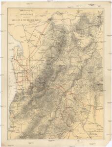 Topographical map of Hills district between Adelaide & the Bremer Ranges