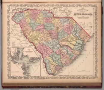 A New Map of the State of South Carolina : Published by Charles Desilver. 19