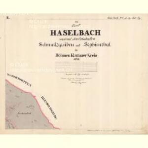 Haselbach - c4128-3-002 - Kaiserpflichtexemplar der Landkarten des stabilen Katasters