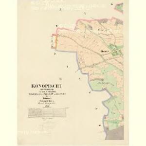 Konopischt (Konopisst) - c3324-1-002 - Kaiserpflichtexemplar der Landkarten des stabilen Katasters