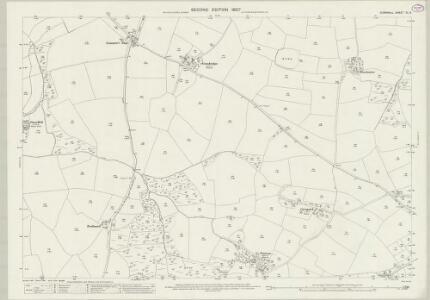 Cornwall XL.14 (includes: Newlyn; St Enoder) - 25 Inch Map