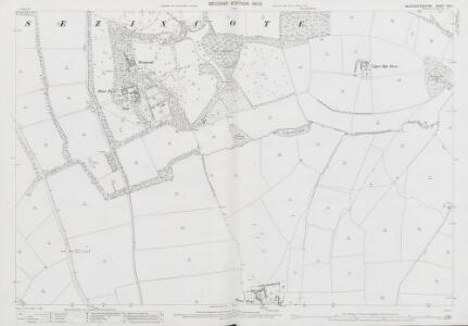 Gloucestershire XXII.1 (includes: Bourton on the Hill; Longborough; Sezincote) - 25 Inch Map