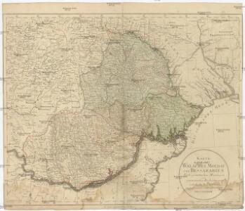 Karte von der Walachei, Moldau und Bessarabien