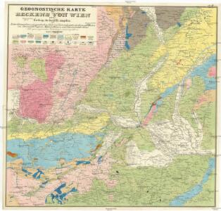 Geognostische Karte des Beckens von Wien und der Gebirge, die dasselbe umgeben