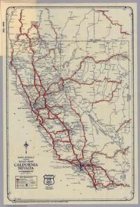 Rand McNally Junior Road Map California and Nevada.