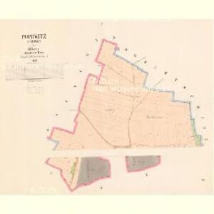 Popowitz (Popowic) - c6019-1-001 - Kaiserpflichtexemplar der Landkarten des stabilen Katasters