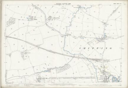 Essex (1st Ed/Rev 1862-96) LI.9 (includes: Bobbingworth; Chipping Ongar; Greenstead; Shelley) - 25 Inch Map