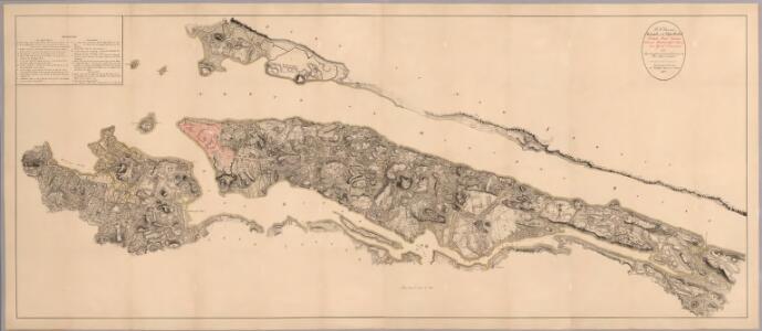 Composite: Steven's facsimile of British head quarters manuscript map of New York