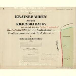Krausebauden - c3781-2-003 - Kaiserpflichtexemplar der Landkarten des stabilen Katasters