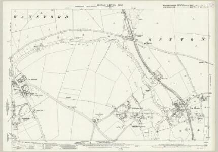 Northamptonshire VII.11 (includes: Sibson Cum Stibbington; Sutton; Wansford; Yarwell) - 25 Inch Map