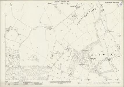 Buckinghamshire XLIII.14 (includes: Amersham; Chalfont St Giles; Chalfont St Peter; Coleshill; Seer Green) - 25 Inch Map