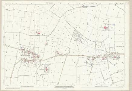 Yorkshire CXLI.6 (includes: Bulmer; Foston; Stittenham; Thornton Le Clay) - 25 Inch Map