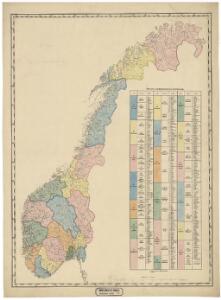 Statistikk kart 12-b: Norvège. Division administrative