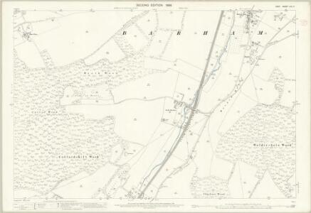 Kent LVII.9 (includes: Barham) - 25 Inch Map