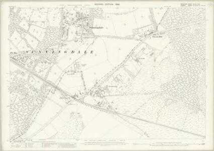 Berkshire XLVIII.1 & 5 (includes: Chobham; Egham; Sunningdale; Sunninghill; Windlesham) - 25 Inch Map