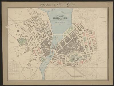 Plan de la ville de Genève