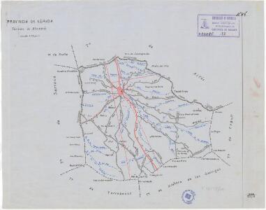 Mapa planimètric d'Alcanó