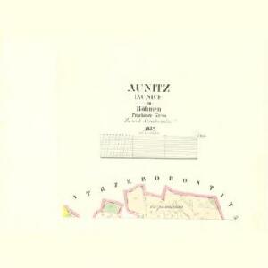Aunitz (Aunice) - c8259-1-002 - Kaiserpflichtexemplar der Landkarten des stabilen Katasters