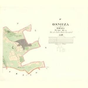 Osnitza - m2209-1-004 - Kaiserpflichtexemplar der Landkarten des stabilen Katasters