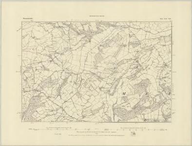 Montgomeryshire XIV.SE - OS Six-Inch Map