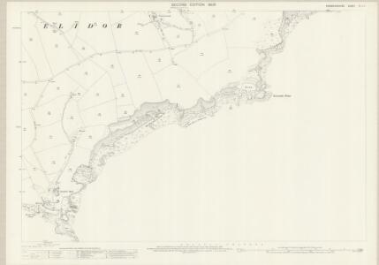 Pembrokeshire XLIII.6 (includes: Stackpole Elidir) - 25 Inch Map