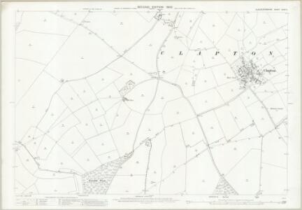 Gloucestershire XXXVI.4 (includes: Bourton on the Water; Clapton; Farmington; Sherborne) - 25 Inch Map