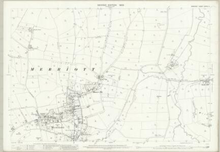 Somerset LXXXIX.5 (includes: Haslebury Plucknett; Merriott; West Chinnock) - 25 Inch Map