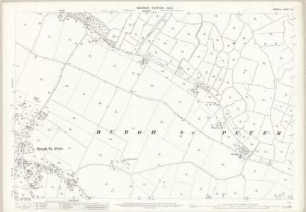 Norfolk C.1 (includes: Aldeby; Burgh St Peter; Wheatacre) - 25 Inch Map