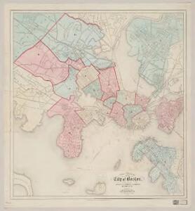 A new & complete map of the city of Boston : with part of Charlestown, Cambridge, Brookline, Dorchester &c