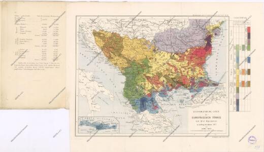 Ethnographische Karte von Europäischen Türkei...
