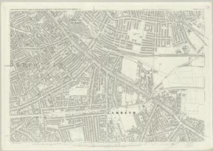 London (First Editions c1850s) LVI (includes: Bermondsey; Camberwell; Southwark) - 25 Inch Map