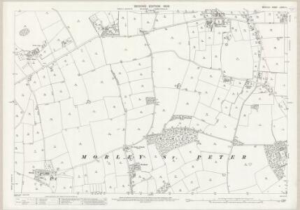 Norfolk LXXXV.4 (includes: Morley; Wicklewood) - 25 Inch Map