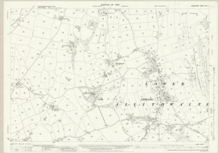 Lancashire XVII.7 (includes: Grange; Lower Allithwaite; Lower Holker) - 25 Inch Map