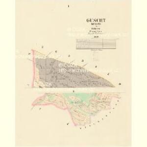 Guscht (Kussti) - c3733-1-001 - Kaiserpflichtexemplar der Landkarten des stabilen Katasters