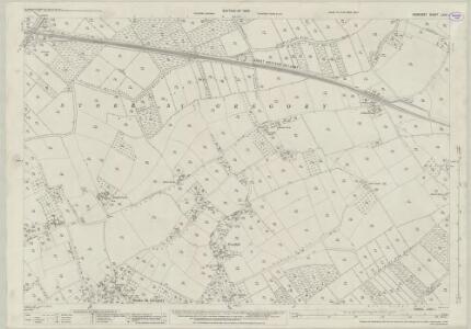Somerset LXXII.1 (includes: Stoke St Gregory) - 25 Inch Map