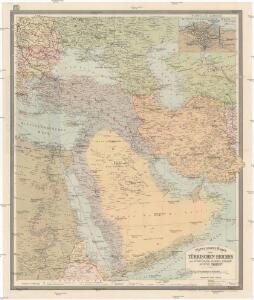 Mittelbach's Karte des Türkischen Reiches mit Südrussland, Kaukasus, Persien, Ägypten, Arabien