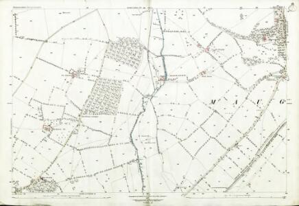 Gloucestershire XXIX.1 (includes: Lower Slaughter; Maugersbury; Swell; Upper Slaughter) - 25 Inch Map