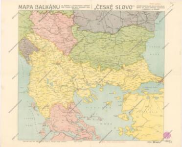 Mapa Balkánu