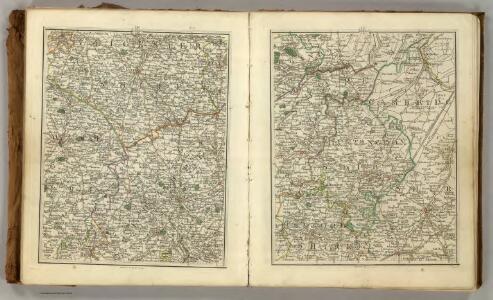 Sheets 33-34.  (Cary's England, Wales, and Scotland).
