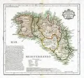 Mapa de la isla de Menorca