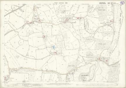 Herefordshire XXXVI.10 & 11 (includes: Colwall; Ledbury Rural; Little Malvern; Malvern Wells; Welland) - 25 Inch Map